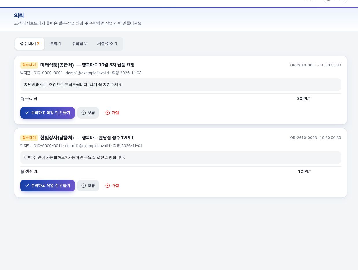 의뢰 (발주)